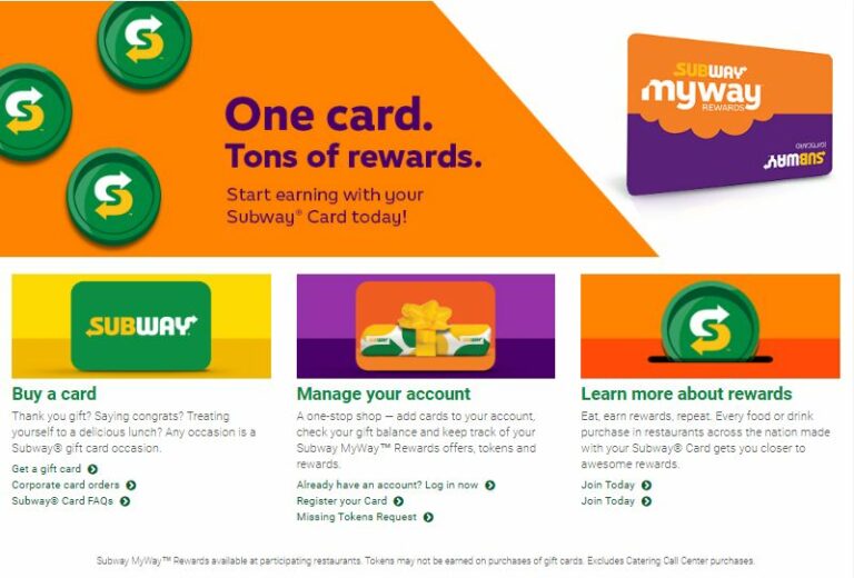 Mysubwaycard Register, Activate & Check Subway Gift Card Balance